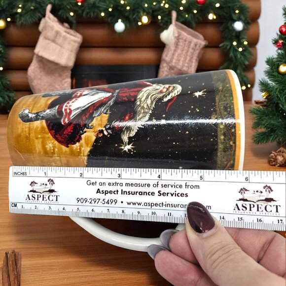 Vintage Santa Latte Cup - Holiday Charm by Housewares International USA - Picture 2 of 6